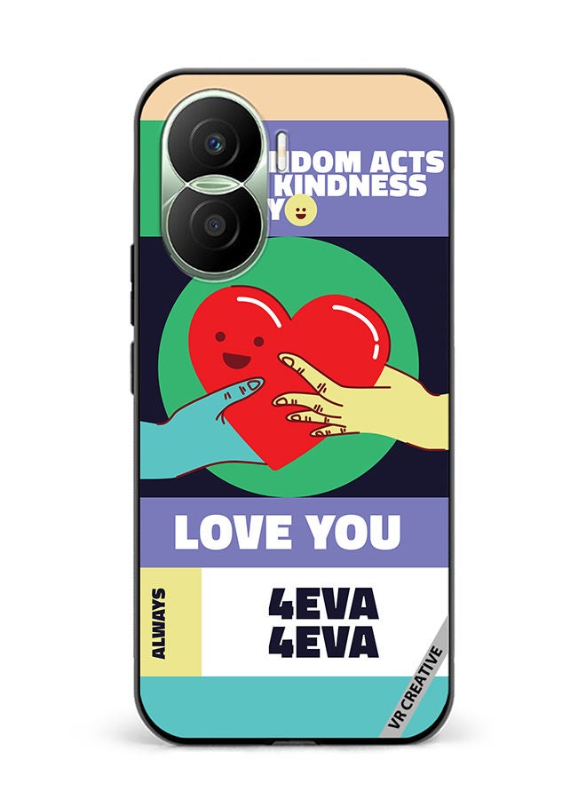 VR CREATIVE Protective Case Cover For Honor Play7T Pro Act Of Kindness Design Multicolour - Image 1