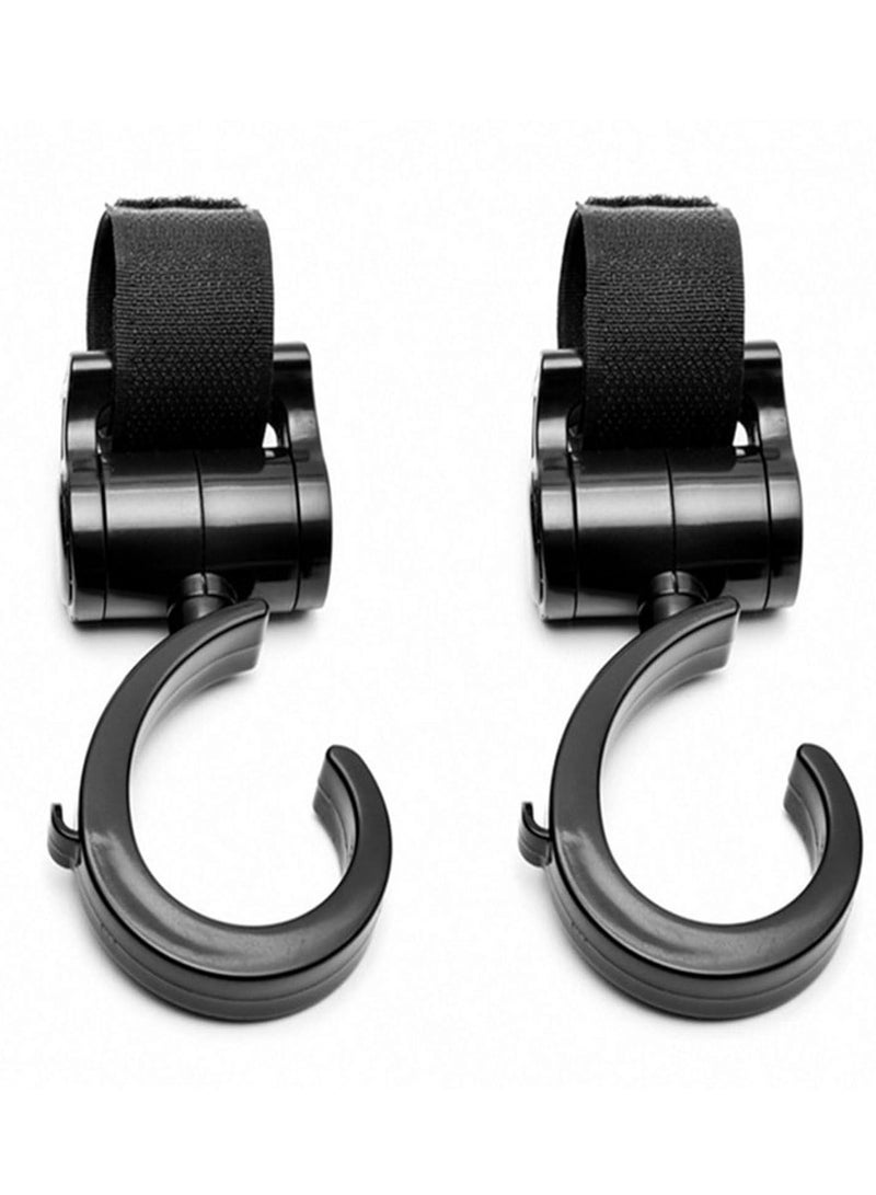 2 PCS of Multi Purpose Hooks - Hanger for Baby Diaper Bags, Groceries, Clothing, Purse - Image 1