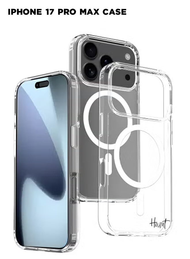 ELTRAZONE iPhone 17 Pro Max Case Magsafe, Wireless Charging Support Clear iPhone 17 Pro Max Cover Anti Scratch Shockproof Protective Phone Case for Apple iPhone 17 Pro Max 6.9inch - Image 1