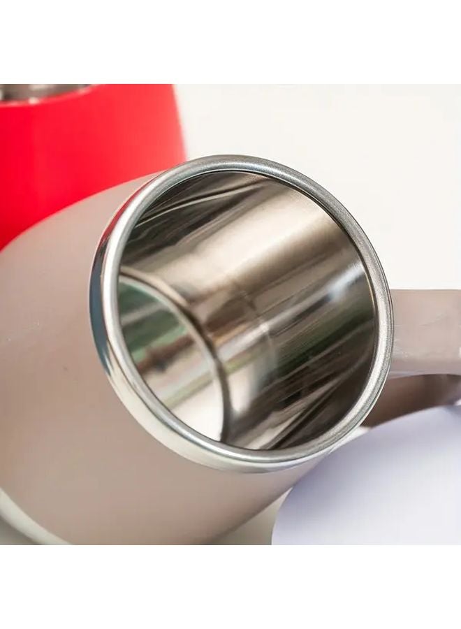 Khaki Stainless Steel Coffee Mug With Rotating Leak Proof Lid 16 91oz - Image 5
