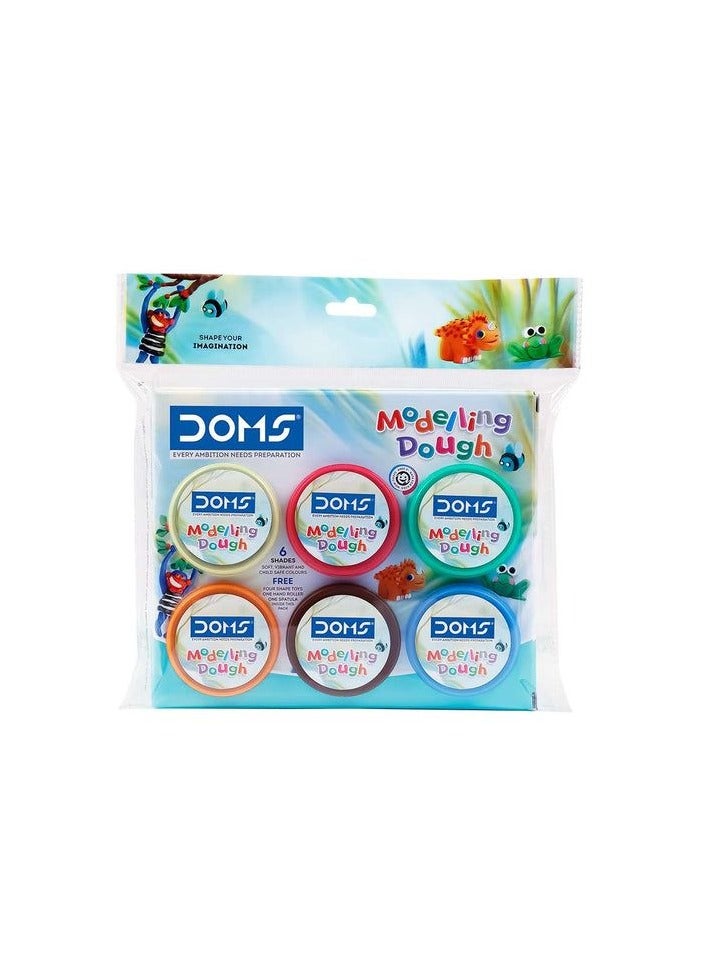 DOMS عجينة تشكيل مكونة من 6 قطع بألوان متنوعة