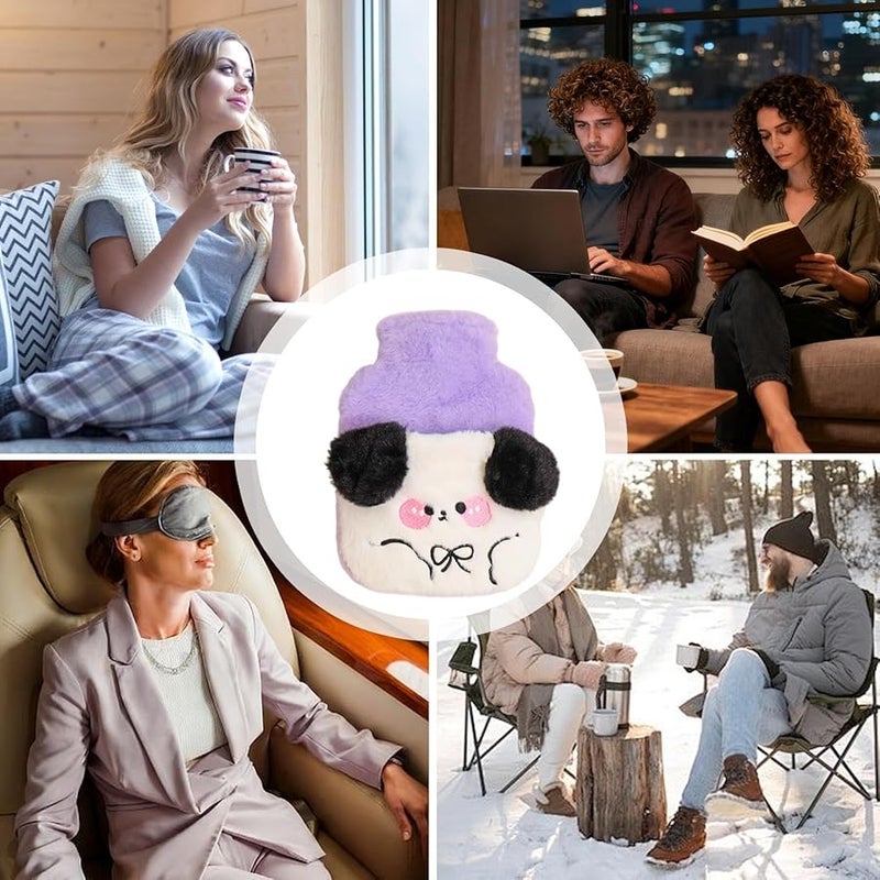 Puppy Plush Hot Water Bag Hand Foot Warmer for Women Men Abdomen Neck Bed - Image 5