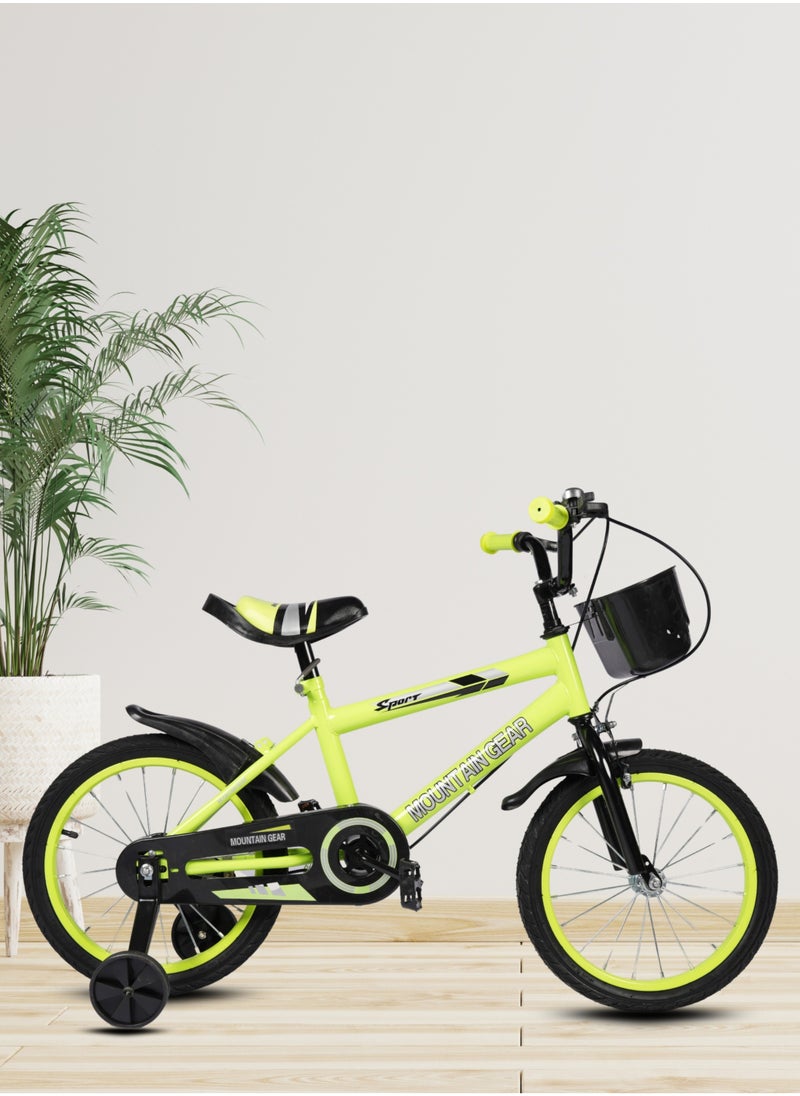 MOUNTAIN GEAR Children's Bicycle For 2-4 Years Old Kids Bike, 12 Inch Cycle, High Carbon Steel Frame, Adjustable Seat, Smooth Bearings, Safe and Stable, Yellow  - Image 3