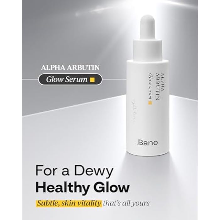 BANO Alpha Arbutin Glow Serum – 2% Alpha Arbutin + Niacinamide for Skin Vitality & Glow, Uneven Tone | Hydrating Hyaluronic Acid | Korean Skincare for Sensitive Skin | Fragrance-Free | 1.01 fl oz - Image 2