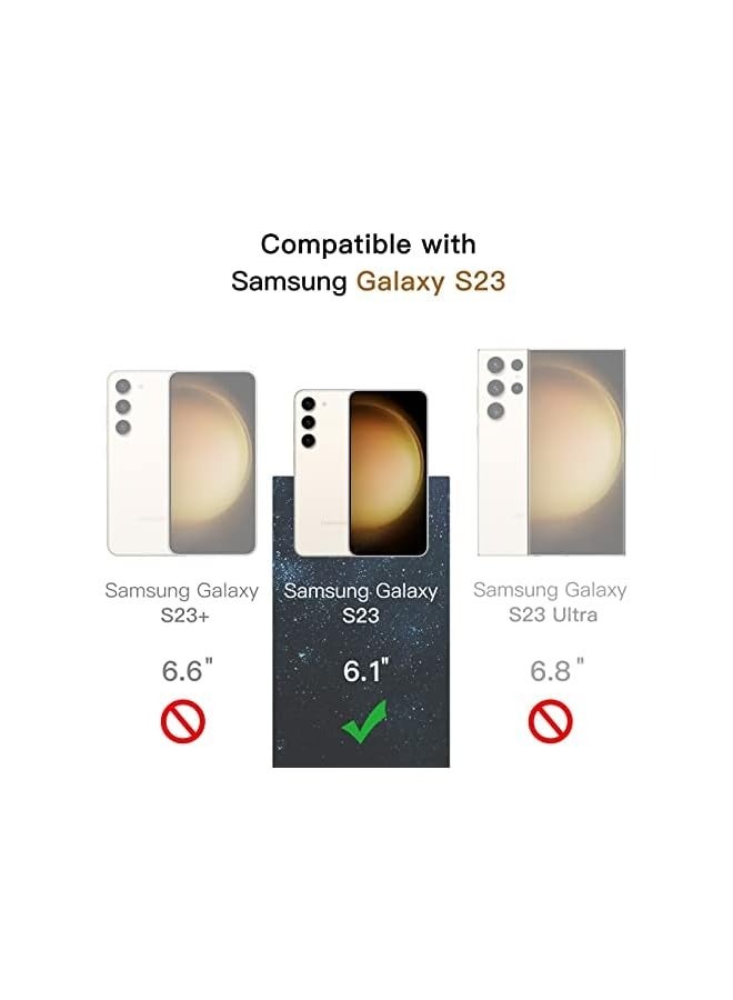 Jetech Privacy Screen Protector for Samsung Galaxy S23 5G 6.1-Inch with Camera Lens Protector, Anti-Spy Tempered Glass Film, Fingerprint ID Compatible, 2-Pack Each - Image 2