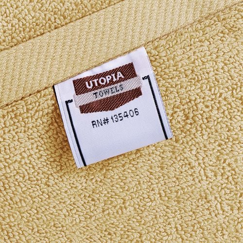 Utopia Towels 6 Pack Premium Hand Towels Set, 16 by 28 inches, 100% Ring Spun Cotton, Ultra Soft and Highly Absorbent 600GSM Towels for Bathroom, Gym, Shower, Hotel, and Spa, Beige - Image 5