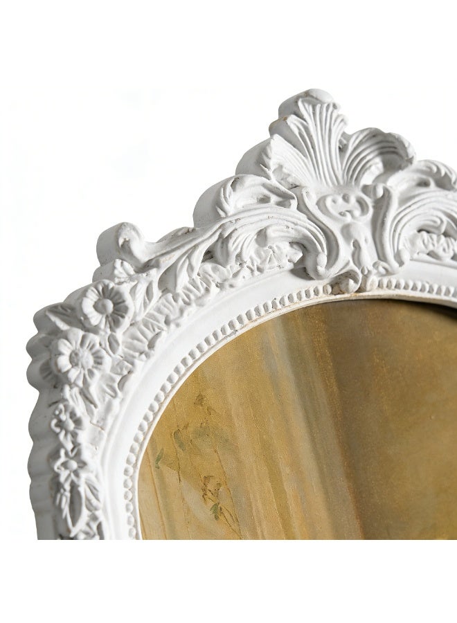 White European Retro Carved Resin Wall Hanging Photo Frame, Decorative Arch Picture Frame for Home Wall Decor,6×8 - Image 2