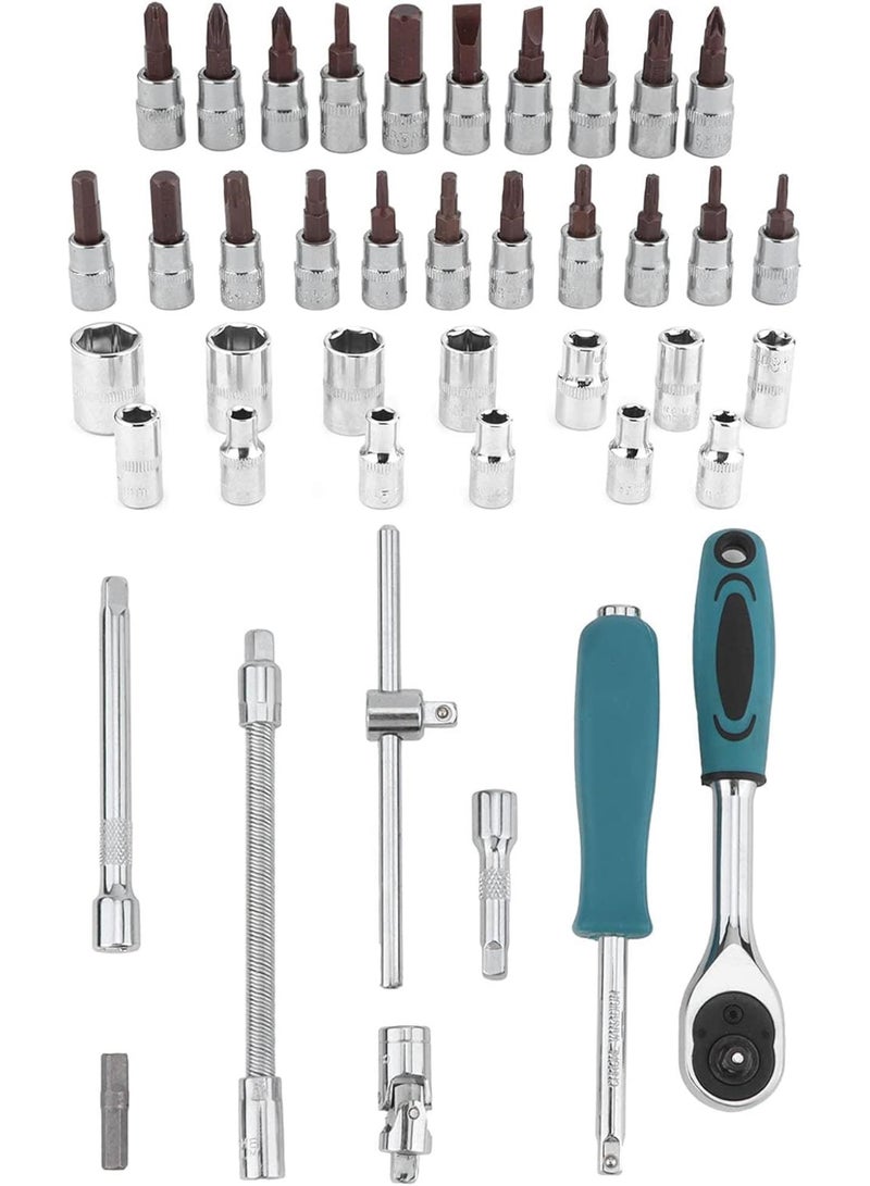 GGOOT Spanner Socket Screwdriver Set Car Repair Ratchet Wrench Box Kit Hardware Tools for Mechanical Maintenance with Storage Box,Other Hand Tools and Accessories  - Image 2