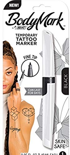 Bic BIC BodyMark Temporary Tattoo Marker Fine Tip Black