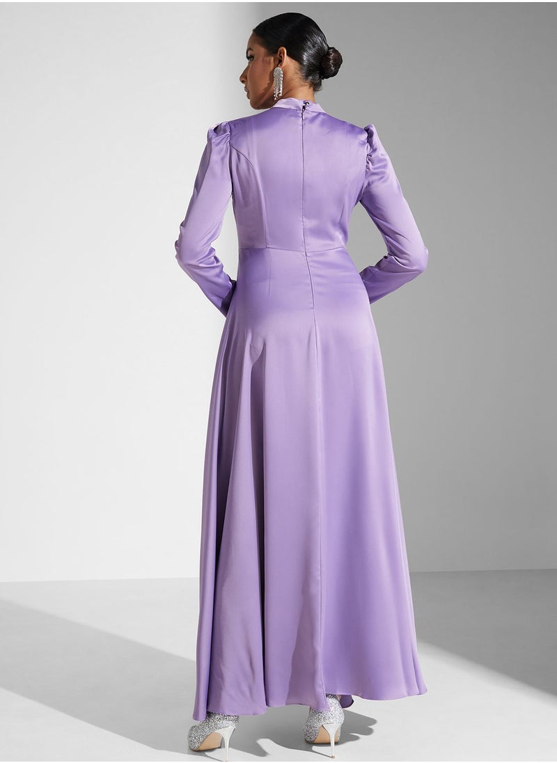 Khizana - Pleat Detail Dress - Image 1