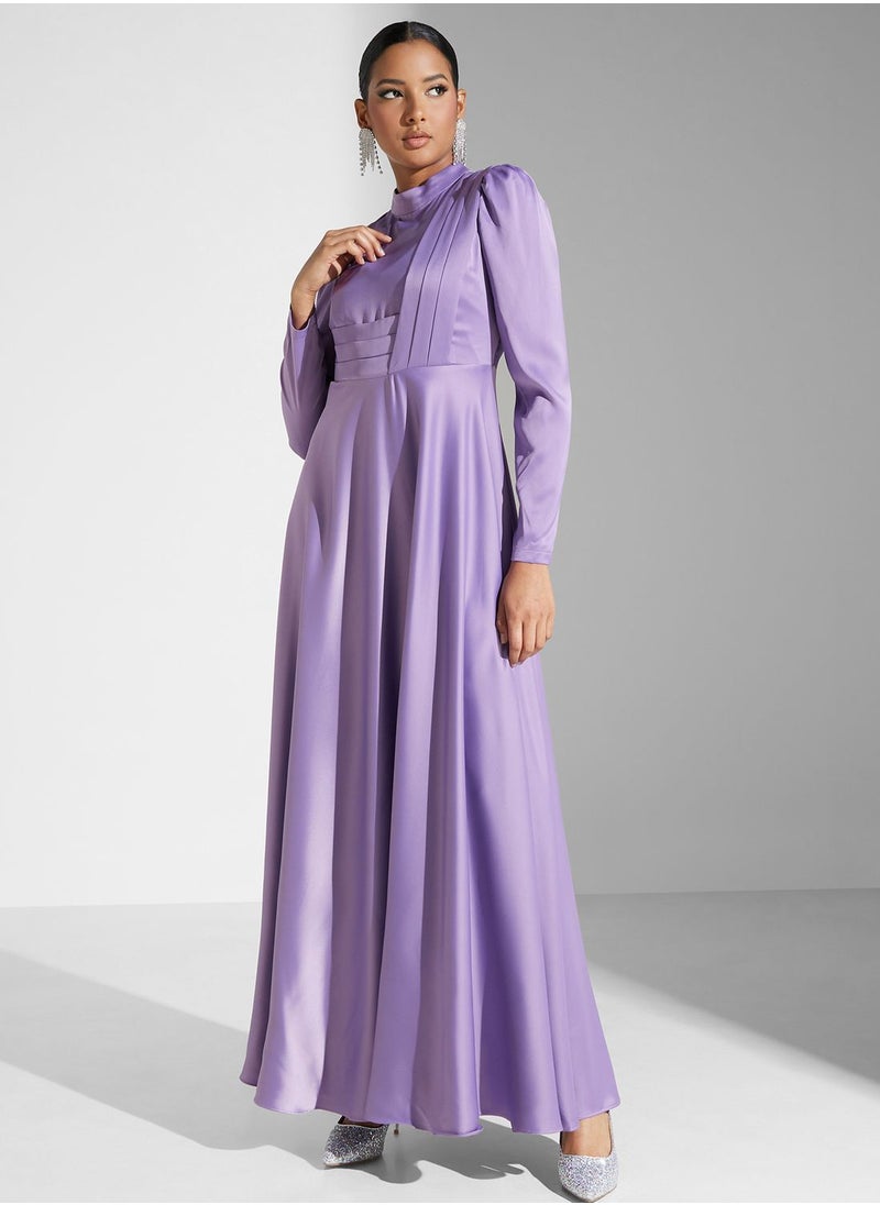 Khizana - Pleat Detail Dress - Image 1