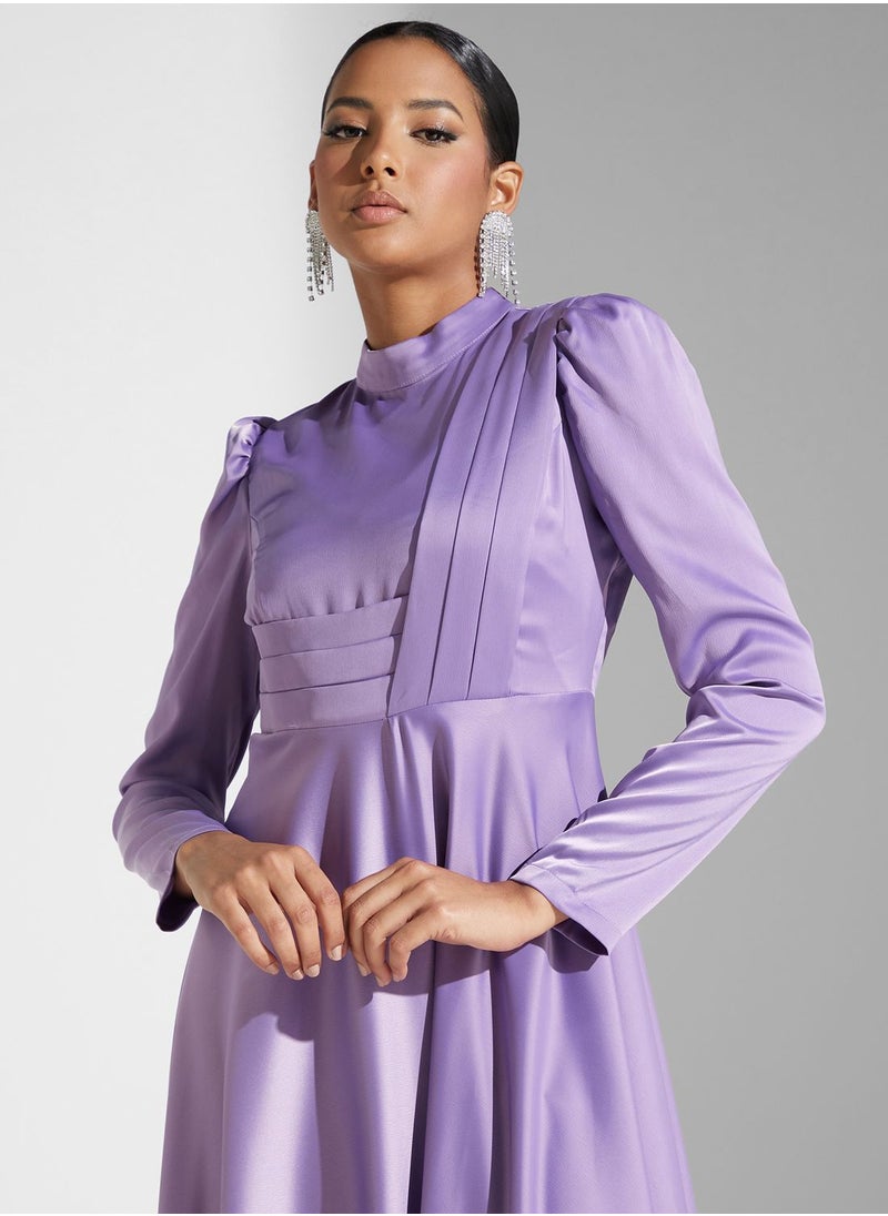 Khizana - Pleat Detail Dress - Image 1