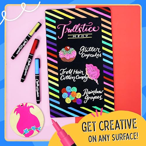 Chalkola Extra Fine Tip Chalk Markers for Blackboard & Glass (Pack of 16, 1mm Point) | Window Marker, Liquid Chalk Pens for Acrylic Dry Erase Board, Mirror, Car | Thin Chalkboard Markers Erasable - Image 5