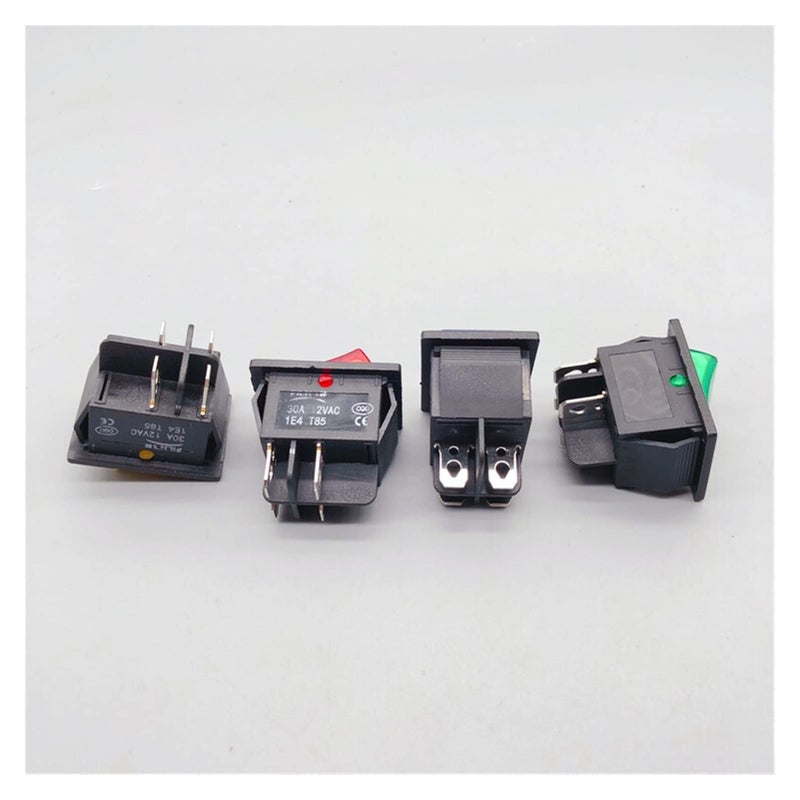 KCD4 Rocker Switch 30A 250V High Current 4 Pin Red Copper Power Switch For Welding Machine - Image 5