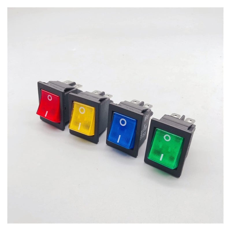KCD4 Rocker Switch 30A 250V High Current 4 Pin Red Copper Power Switch For Welding Machine - Image 4