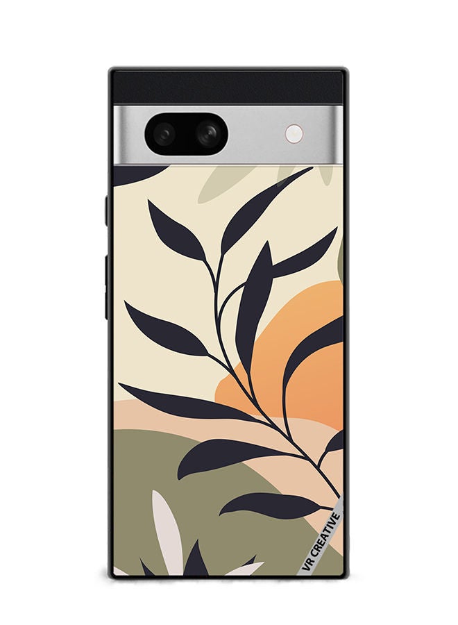 VR CREATIVE Protective Case Cover For Google Pixel 7a Leaf Tropical Design Multicolour - Image 1
