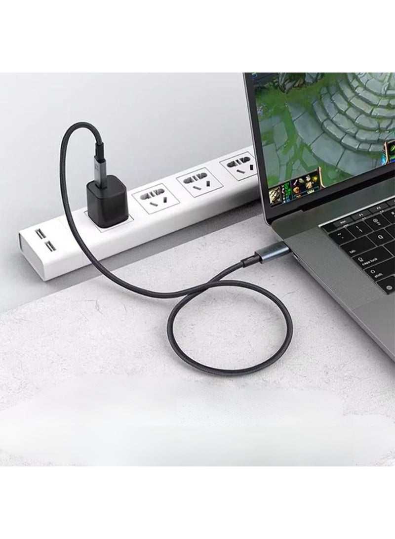 Coverzone Thunderbolt 4.0 USB-C to USB-C Cable – 40Gbps Data Transfer Speed – 240W Power Delivery – 8K 60Hz Video Support – 2 Meters Length – Model CZ855 - Image 3