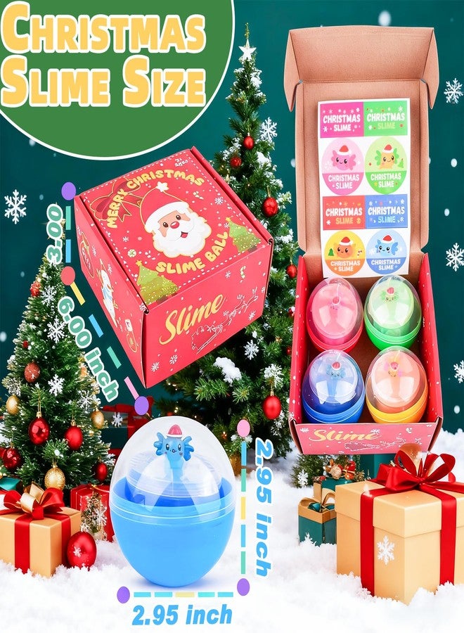 d'Alba 4 Pack Christmas Slime Balls - Axolotl Slime for Kids, Stretchy, Non-Sticky, Stress Relief Toys, Classroom Party Favors, Christmas Stocking Stuffers, Xmas Gifts for Girls & Boys 4-12 - Image 5