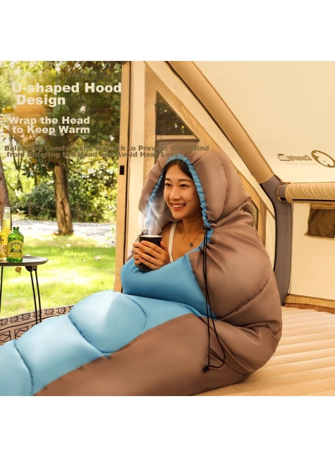 Beijilang Sleeping Bag For Adults, Outdoor Travel, Winter And All Seasons, Warm, Indoor Camping, Single Person, Dirt-proof Cotton Sleeping Bag, 2.3kg - Image 5