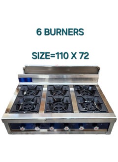 Generic Commercial Gas Cooking Stove Outdoor Kitchen Free Standing Stove 6 High Power Burner 