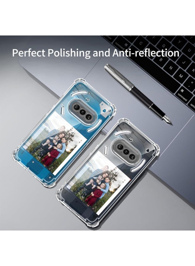 جراب واقي من الصدمات شفاف وناعم لهاتف Nothing Phone 3A (شفاف) - Image 4