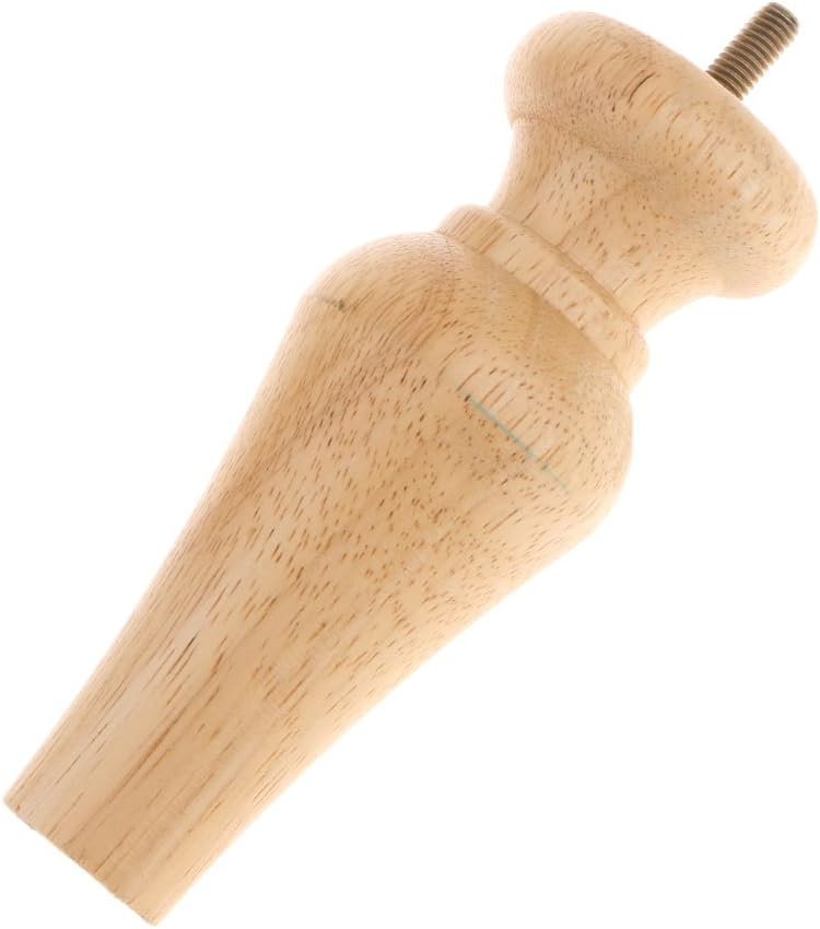 klarako Solid Wooden Furniture Replacement Legs/Feet, Sofa/Couch/Lounge/Chair/Bed/Table Legs, 6 Styles Available  5# Raw - Image 1