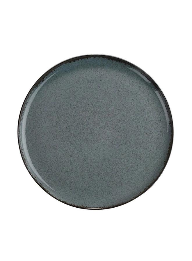 Kutahya Moderna Dishwasher Safe Porcelain Round Flat Plate Blue Grey 27cm MOD27DU730P01 - Image 1