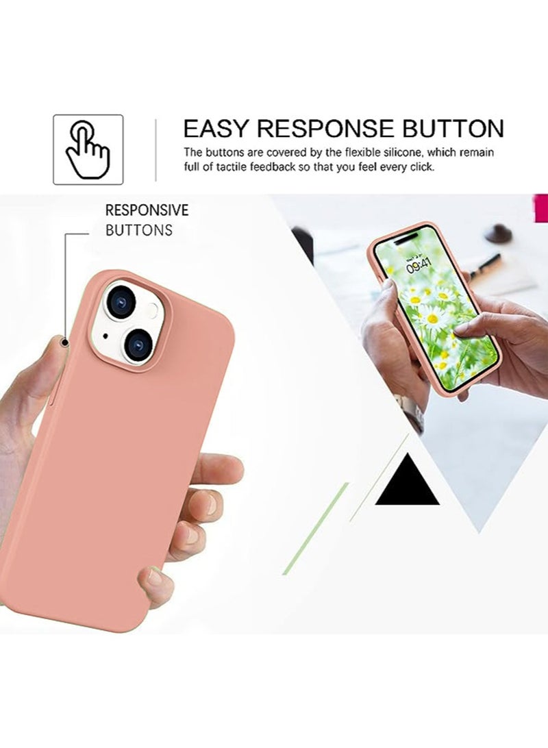 اليشمك iPhone 15 Plus Mobile Cover with Soft Liquid Silicone Protection Anti-Scratch Shockproof Accessories Slim Protective Back Cover with Comfortable Hold Touch Feeling and Anti-fingerprint - Image 4
