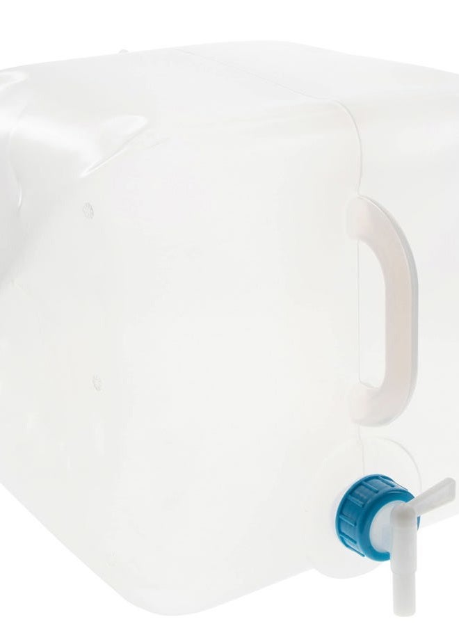 ust5 Gal Water Carrier Cube with Collapsible, Transparent, Compact Design and BPA Free Construction for Drinking, Bathing, Camping, Hiking and Outdoor Survival 5 Gallon - Image 1