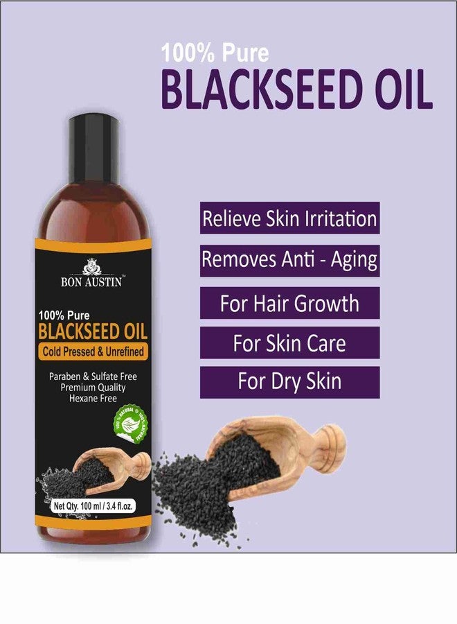 Bon Austin Premium Black Seed Oil | Kalonji Oil Cold Pressed For Hair, Skin - 100% Pure & Organic (100 ml) - Image 2