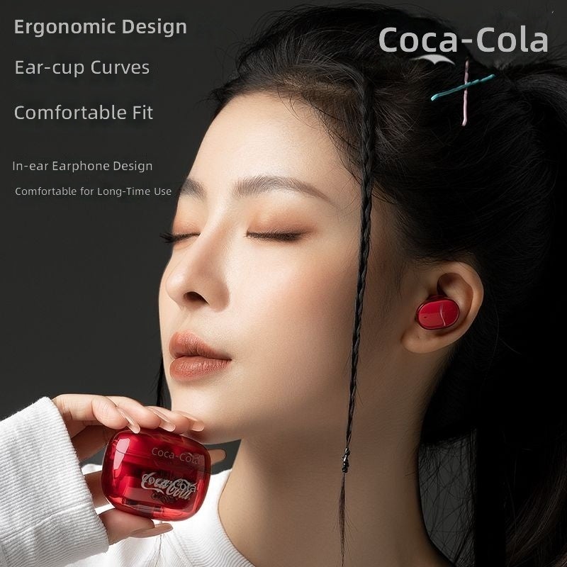 Coca-Cola T11 Bluetooth Earbuds - Wireless, Sporty, Gaming, Stylish, Unisex Gift - Image 2