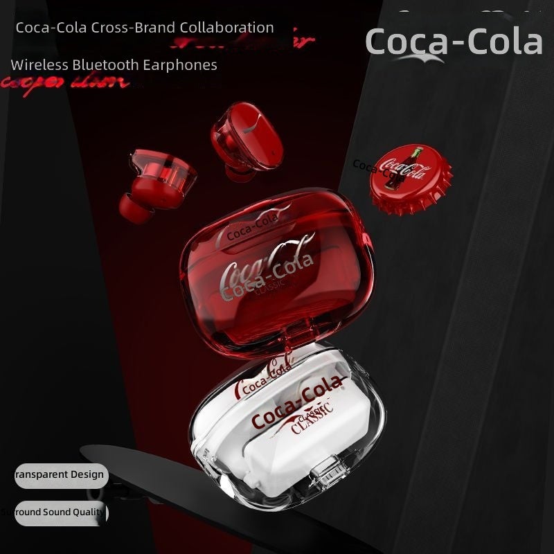 Coca-Cola T11 Bluetooth Earbuds - Wireless, Sporty, Gaming, Stylish, Unisex Gift - Image 1
