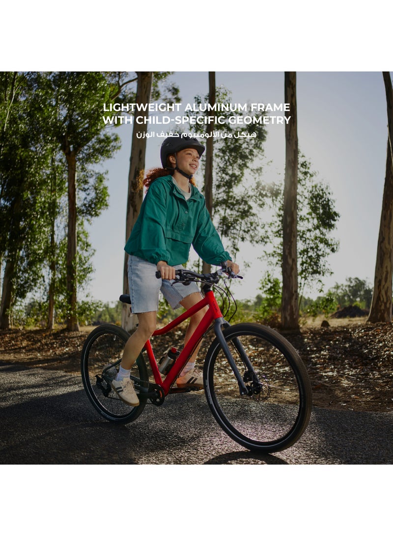 Woom Explore 5 Kids Bicycle|24-inch Wheels|Ages 7-11|Premium 8-Speed MicroSHIFT|Hydraulic Disc Brakes - Image 3