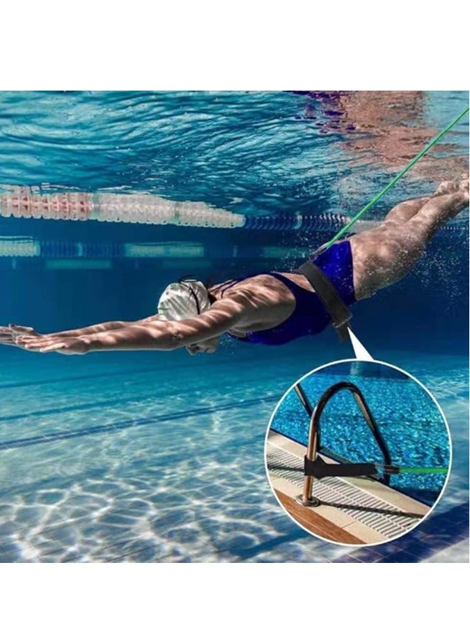 QUTOOB Swimming Rope, Perfect For Swimming Training and Swimming Safety, Swimming Resistance Strength Training Belt, Sea Swimming Safety Harness, Suitable For Kids and Adults - Image 5