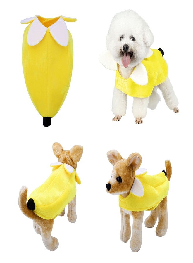 Yoption Dog Cat Banana Pet Costumes, Halloween Pet Puppy Cosplay Dress Hoodie Funny Clothes(XL) - Image 1