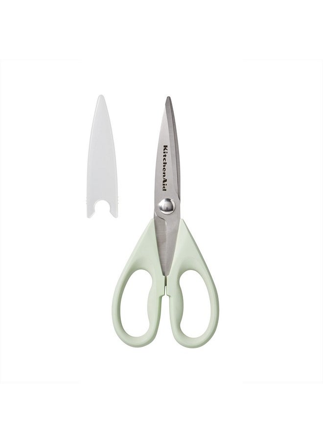 KitchenAid KitchenAid All Purpose Kitchen Shears with Protective Sheath Durable Stainless Steel Scissors, Dishwasher Safe, Soft Grip Comfort Handle, 8.72 Inch, Pistachio  - Image 1