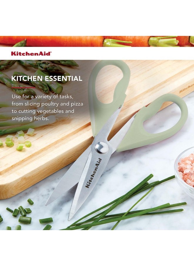 KitchenAid KitchenAid All Purpose Kitchen Shears with Protective Sheath Durable Stainless Steel Scissors, Dishwasher Safe, Soft Grip Comfort Handle, 8.72 Inch, Pistachio  - Image 3