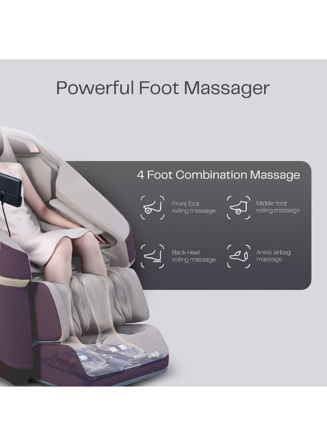 Rotai Jimny Massage Chair 10-Year Warranty | 8D SL Track Full Body Massage Chair | Zero Gravity Recline | Heat Therapy | Airbags & Foot Rollers | Voice & Bluetooth Control - Image 5