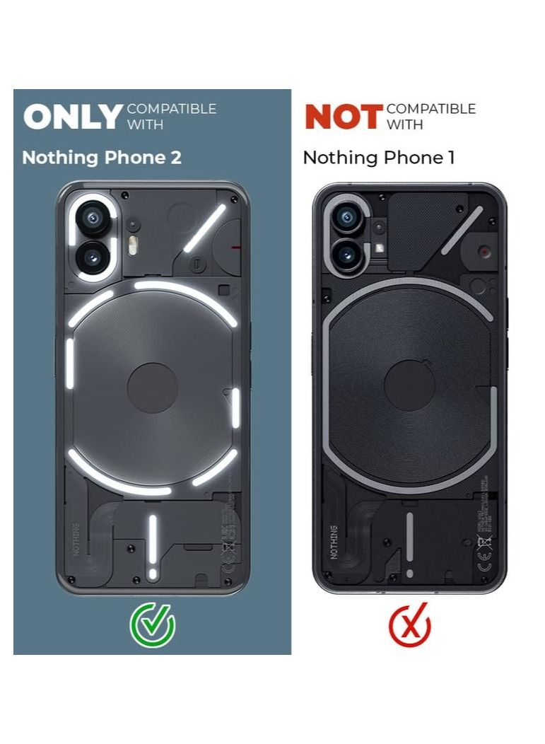 IAF Nothing Phone 2 5G Soft Silicone Case Full Body Shockproof Protection Matte Finish Cover Soft Microfiber Lining Cushion Slim Back Case for Nothing Phone 2 5G - Image 2