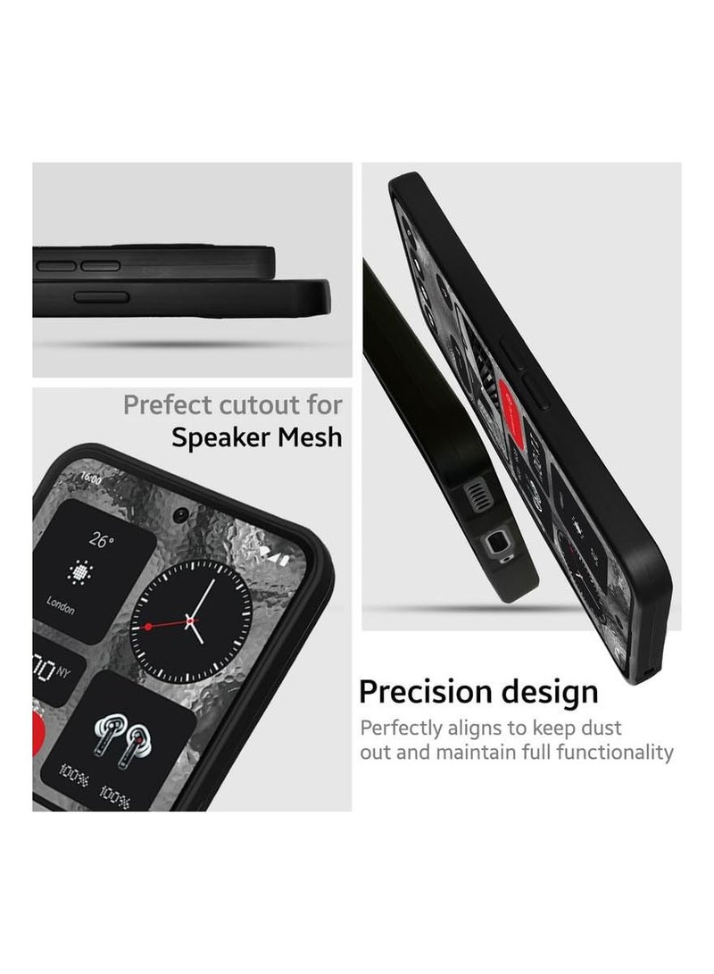 IAF Nothing Phone 2 5G Soft Silicone Case Full Body Shockproof Protection Matte Finish Cover Soft Microfiber Lining Cushion Slim Back Case for Nothing Phone 2 5G - Image 3