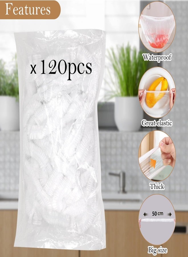 QUPIVA 120pcs Elastic Transparent Round Plastic Bread Covers for Proofing, Rising, and Preservation - Image 5