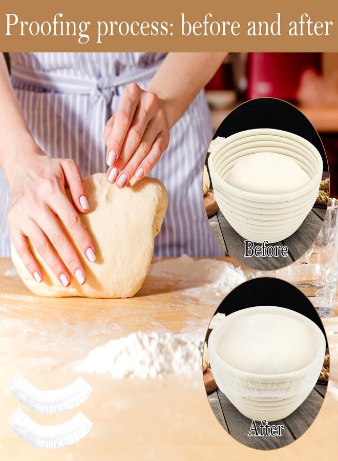 QUPIVA 120pcs Elastic Transparent Round Plastic Bread Covers for Proofing, Rising, and Preservation - Image 3