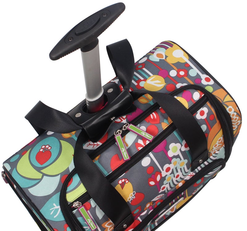 Lily Bloom Designer 15 Inch Carry On - Weekender Overnight Business Travel Luggage - Lightweight 2- Rolling Wheels Suitcase - Under Seat Rolling Bag for Women (Bliss) - Image 3