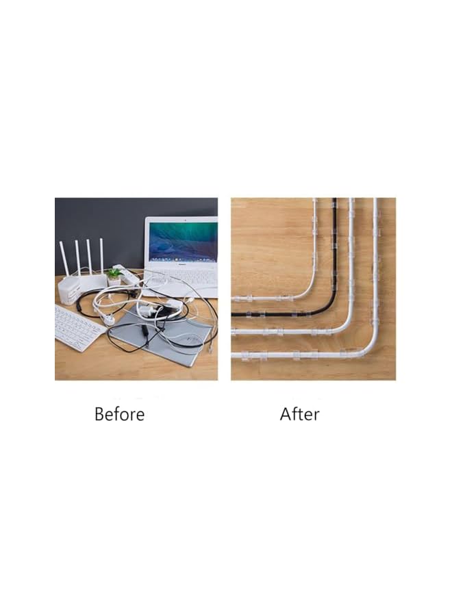 promass Adhesive Cable Clips 80Pcs, Wall Wire Cord Clips for Cable Management for Wall Desk - Image 5