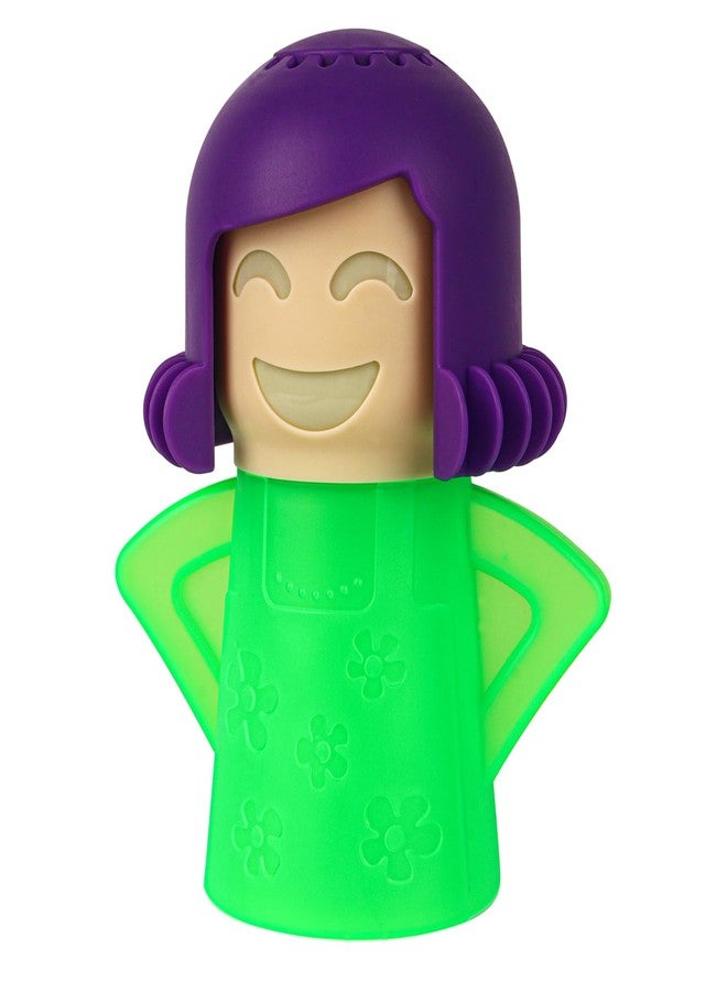 Asltw Angry or Happy Mama Microwave Cleaner, Microwave Oven Steam Cleaner, Just Add Vinegar and Water, Easily Cleans the Crud in Minutes (Green) - Image 1