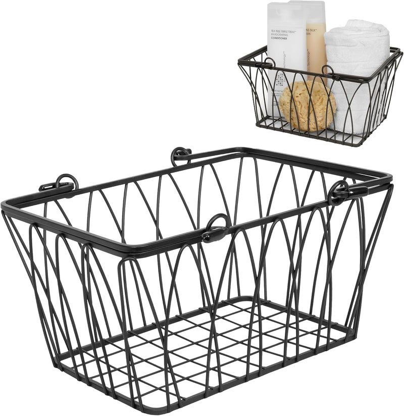 Spectrum Diversified Twist Storage Basket, Small, Black - Stylish and Functional Organization Solution - Image 1