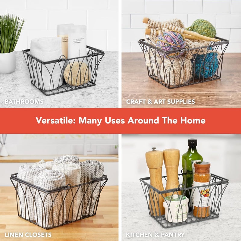 Spectrum Diversified Twist Storage Basket, Small, Black - Stylish and Functional Organization Solution - Image 4