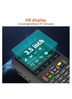 Gtmedia Digital Satellite Sat Finder2 V8 H.265 DVB S2X Full HD With 3.5 Inch LCD Screen Black  - Image 3