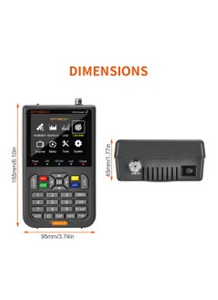 Gtmedia Digital Satellite Sat Finder2 V8 H.265 DVB S2X Full HD With 3.5 Inch LCD Screen Black  - Image 5