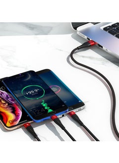 DM SL004 iPhone Lightning Type-C Micro USB 2.4A Charging and Data Cable 120CM  - Image 3